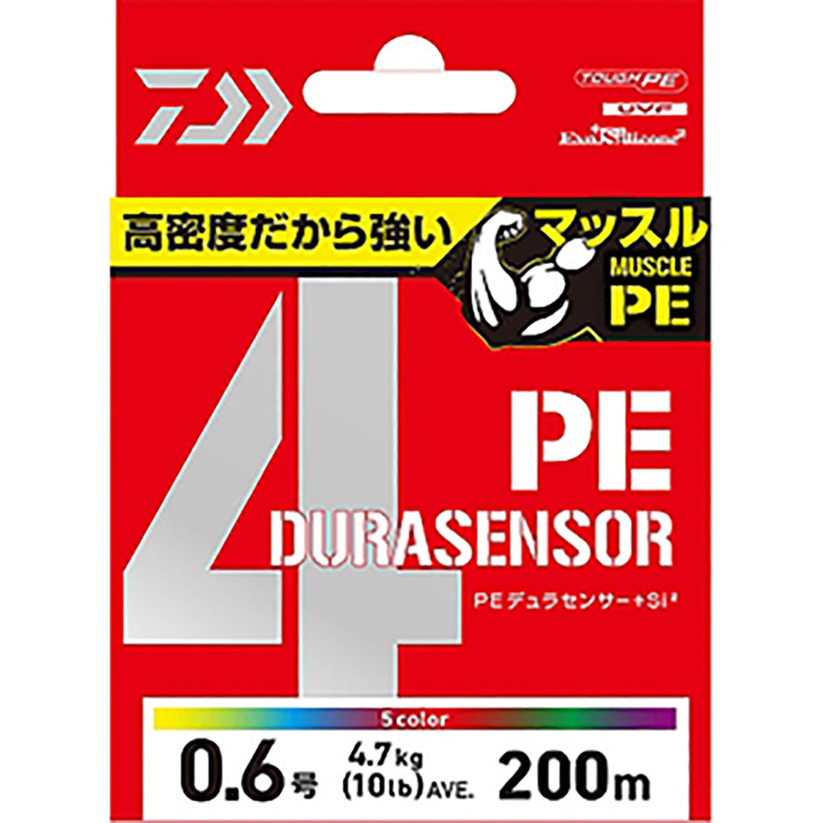 ダイワ(DAIWA) UVF PEデュラセンサー×4＋Si2 1号-200m CRコーラルレッド [PEライン]