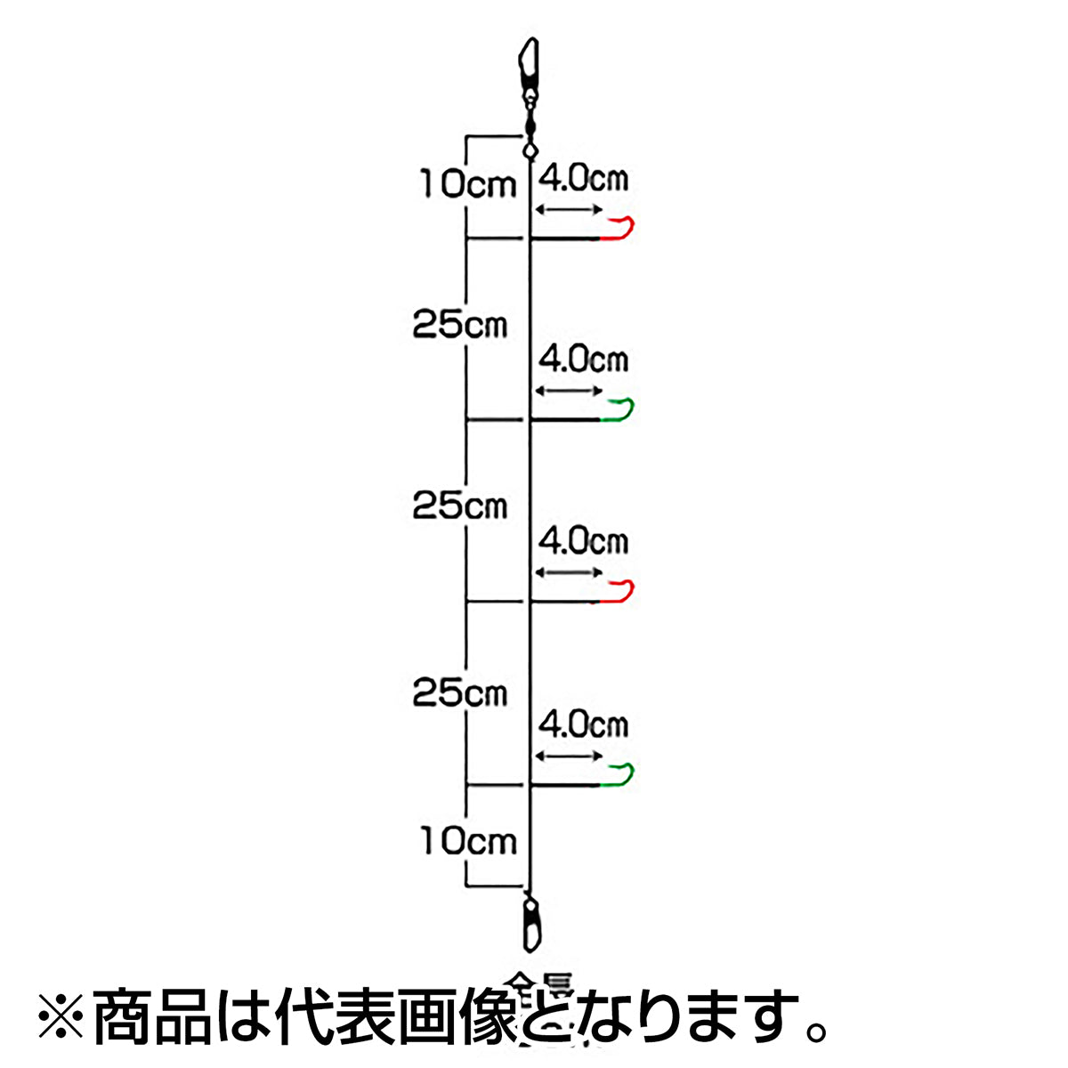ダイワ(DAIWA) 快適クリスティアワカサギ仕掛け ケイムラカラーフック　誘惑WP　M4本-0.5