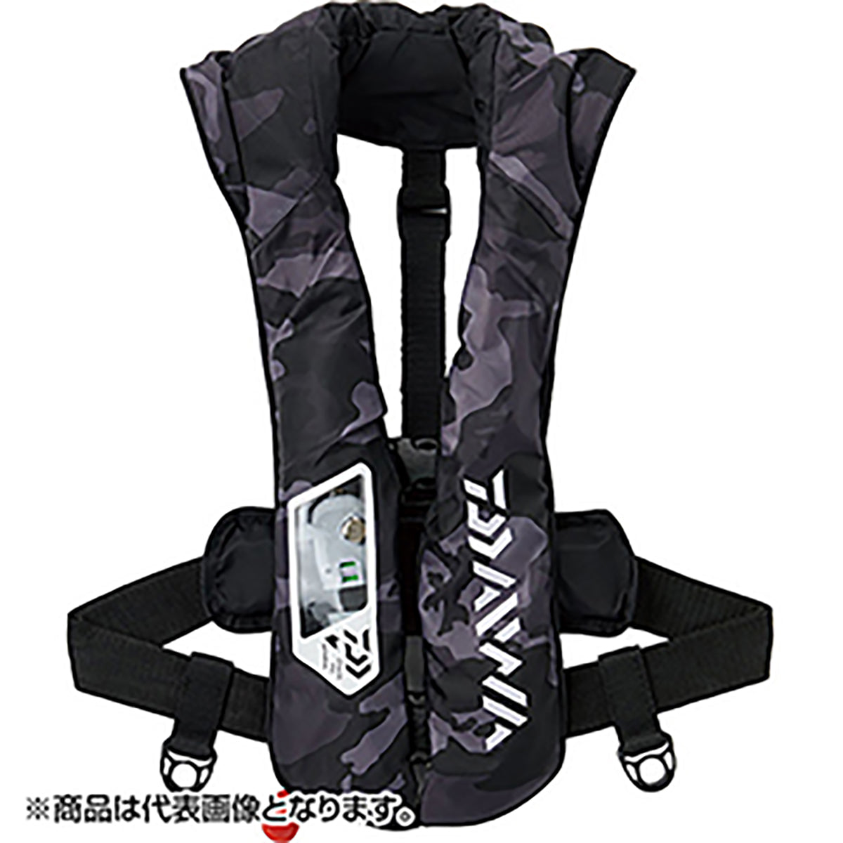 ダイワ(DAIWA) 21 ウォッシャブルライフジャケット（肩掛けタイプ自動・手動膨脹式) ブラックカモ DF-2021