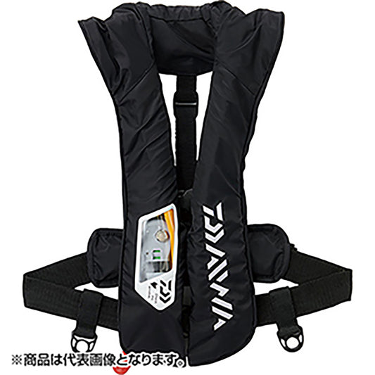 ダイワ(DAIWA) 21 ウォッシャブルライフジャケット（肩掛けタイプ自動・手動膨脹式) ブラック DF-2021