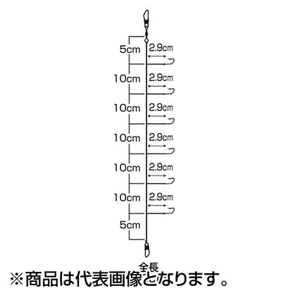 ダイワ(DAIWA) 快適クリスティアワカサギ仕掛けSS 鉄板フロロ コンパクト マルチ6本 1.5号