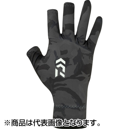 ダイワ(DAIWA) フラットパームレスグローブ XL ブラックカモ DG-8224