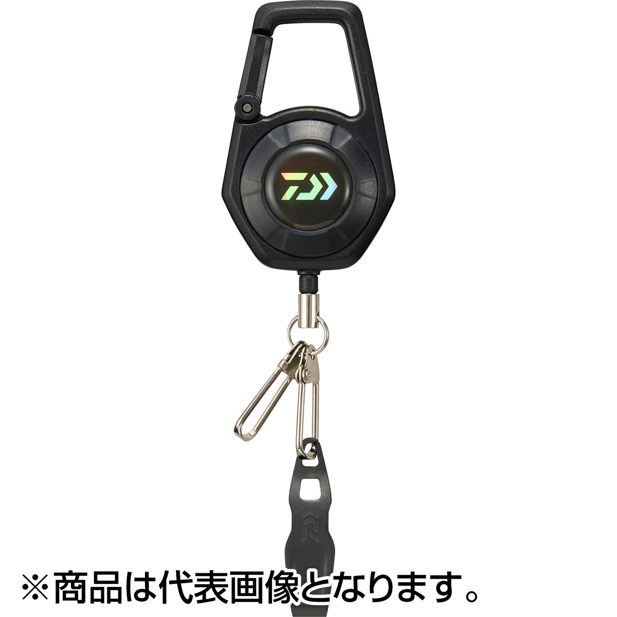 ダイワ(DAIWA) ラインカッター 2 カラビナリール付き 40 ブラック