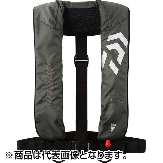 ダイワ(DAIWA) インフレータブルライフジャケット（肩掛けタイプ手動・自動膨脹式) グレー フリー DF-2608