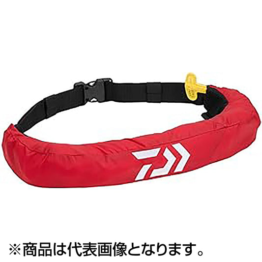 ダイワ(DAIWA) DF-2724 インフレータブルライフジャケット （ウエストタイプ自動・手動膨脹式） レッド　フリー