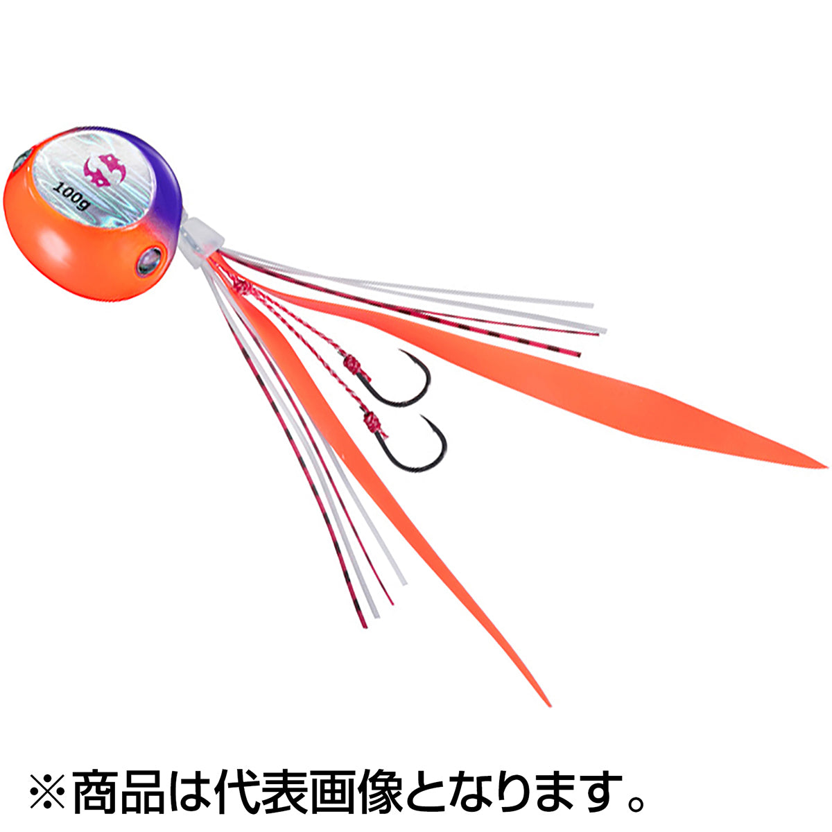 ダイワ(DAIWA) 紅牙ベイラバーフリーβ 100g ケイムラオレンジ