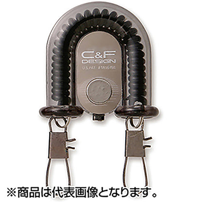 C&F DESIGN(シーアンドエフデザイン) ツイン・リトラクター（フライキャッチャー付き) Black CFA-70WF