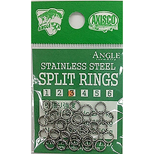 アングル(ANGLE) ステンレススプリットリング #3 シルバー