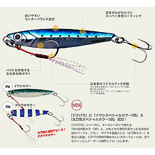 メジャークラフト(Major Craft) ジグパラ ショート 30g #05 カタクチ JPS-30