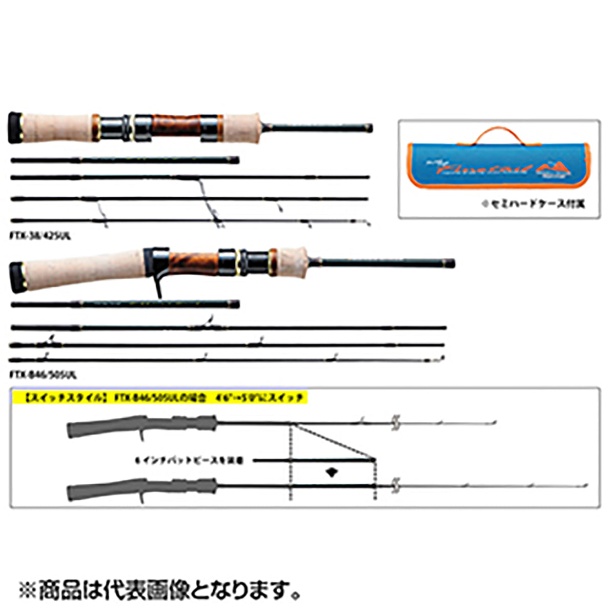 MajorCraft(メジャークラフト) 新ファインテール トレッキング＆トラベラーシリーズ FTX-B38/425UL NEW FINE TAIL TREKKING&TRAVELER
