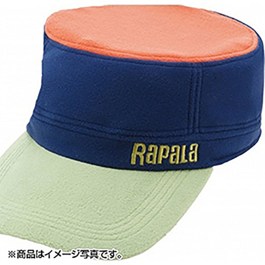 ラパラ(Rapala) フリース トリコロール ワームキャップ ライム×ネイビー×オレンジ RC-141LNO