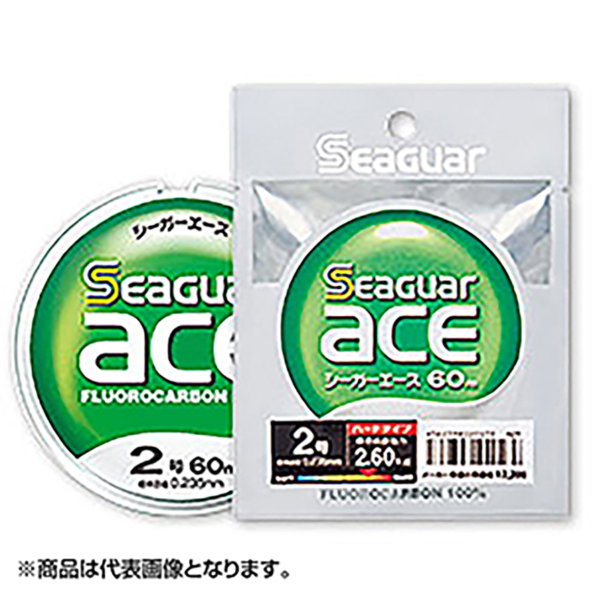 クレハ シーガー エース 60m巻 8号 クリア [フロロカーボン]
