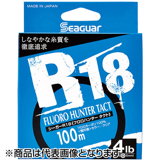シーガー(Seaguar) シーガー R18 フロロハンターTACT（タクト) 100m 4lb クリア [フロロカーボン]