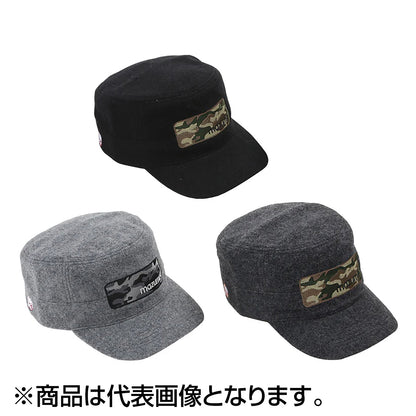 マズメ(mazume) フリースワークキャップ BOXカモ チャコール MZCP-F562
