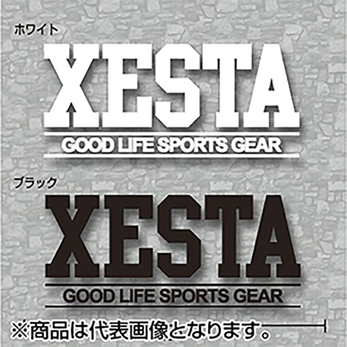 ゼスタ(XESTA) カッティングステッカー(GS/23cm) ブラック