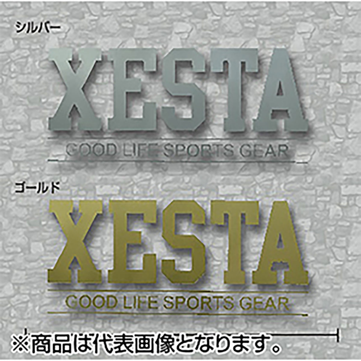 ゼスタ(XESTA) カッティングステッカー(GS/23cm) ブラック