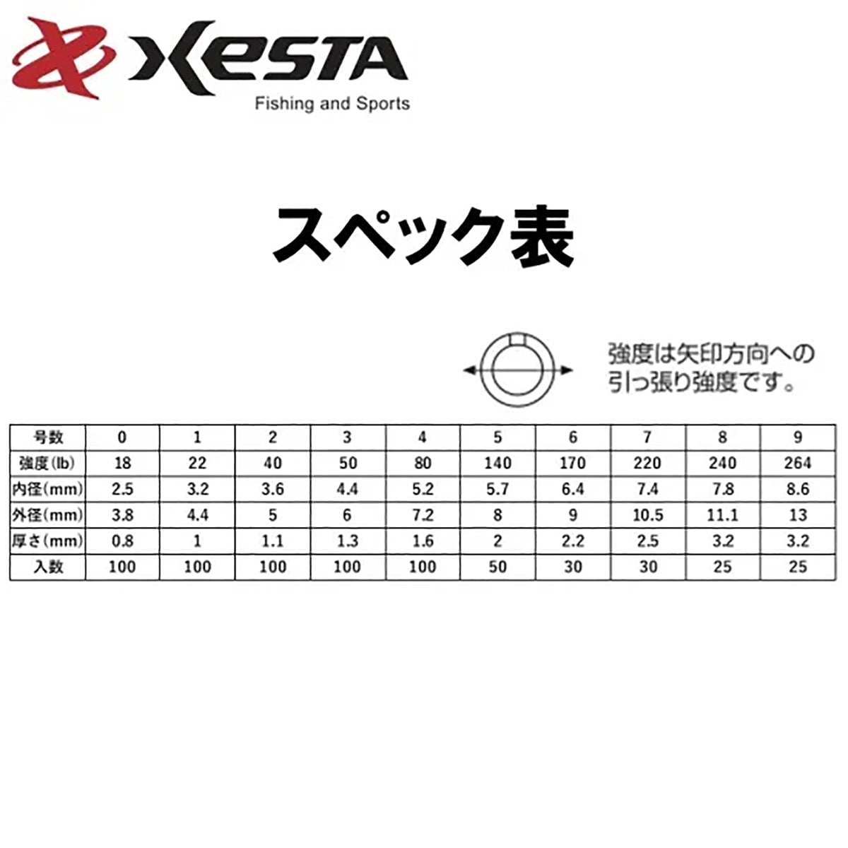 ゼスタ(XESTA) ハードスプリットリング バリューパック #0