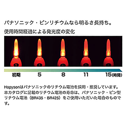 ハピソン(Hapyson) 赤色発光ラバートップミニウキ 5号 YF-069DL