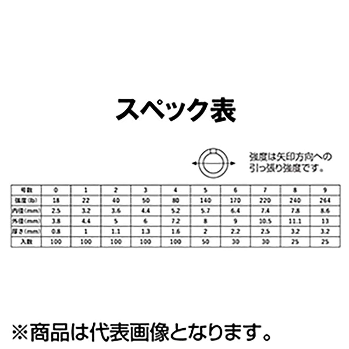 ゼスタ(XESTA) ハードスプリットリング バリューパック #8/240lb