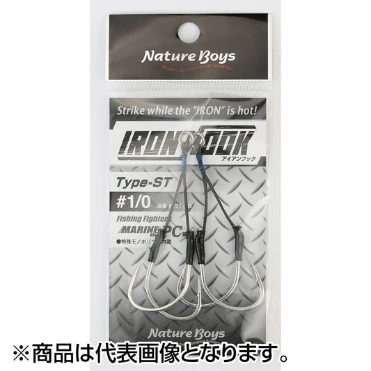 ネイチャーボーイズ(Nature Boys) アイアンフック タイプSTツイン #1/0 NBHK-IHST-10