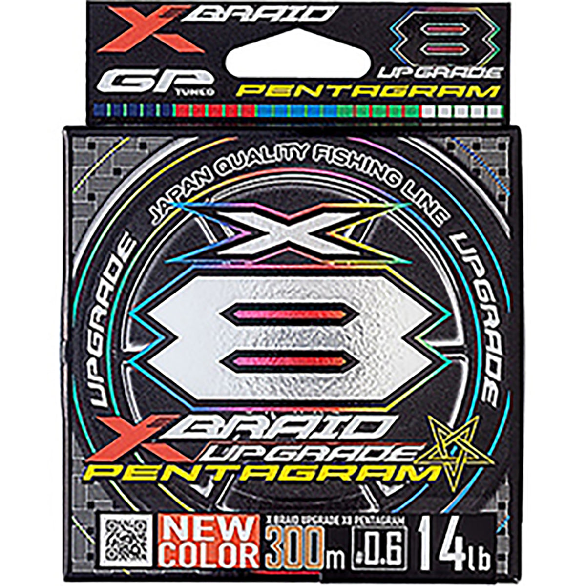 XBRAID(エックスブレイド) アップグレードX8 ペンタグラム 300m 1号 22lb [PEライン]