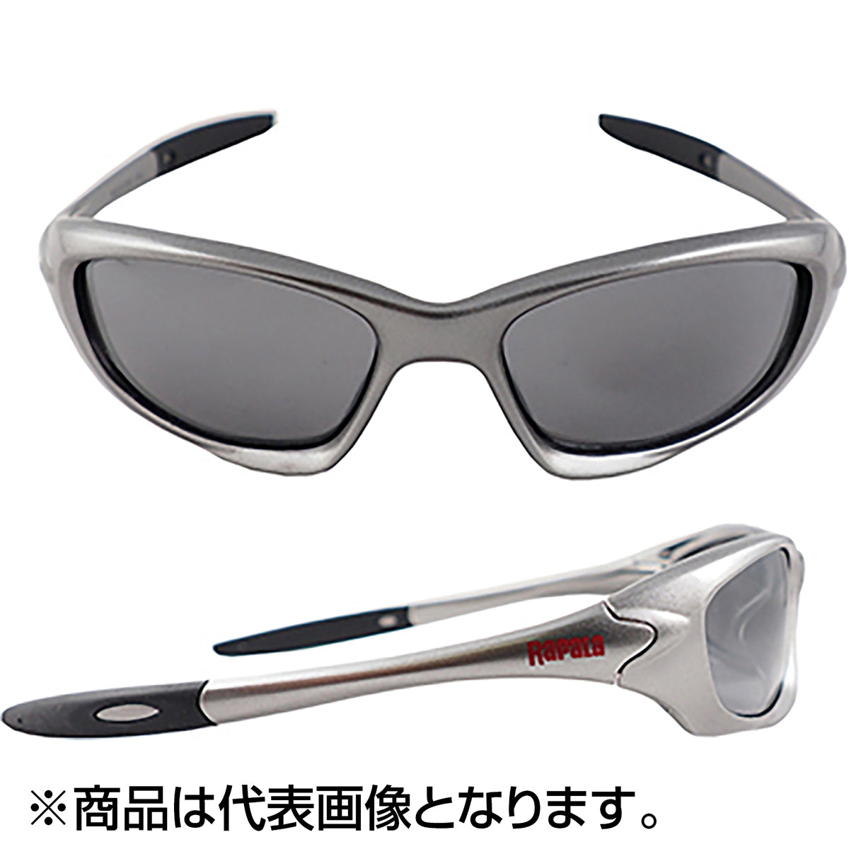 ラパラ(Rapala) サイトギア SCシリーズ フレーム：シャイニーシルバー×ブラックラバー レンズ：スモーククロームミラー RSG-SC73CE