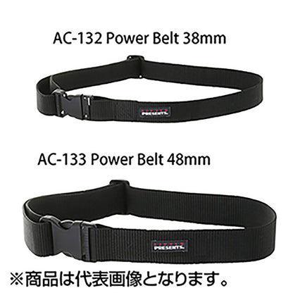 LITTLE PRESENTS(リトルプレゼンツ) AC-133 パワーベルト 48mm フリー ブラック（BK)