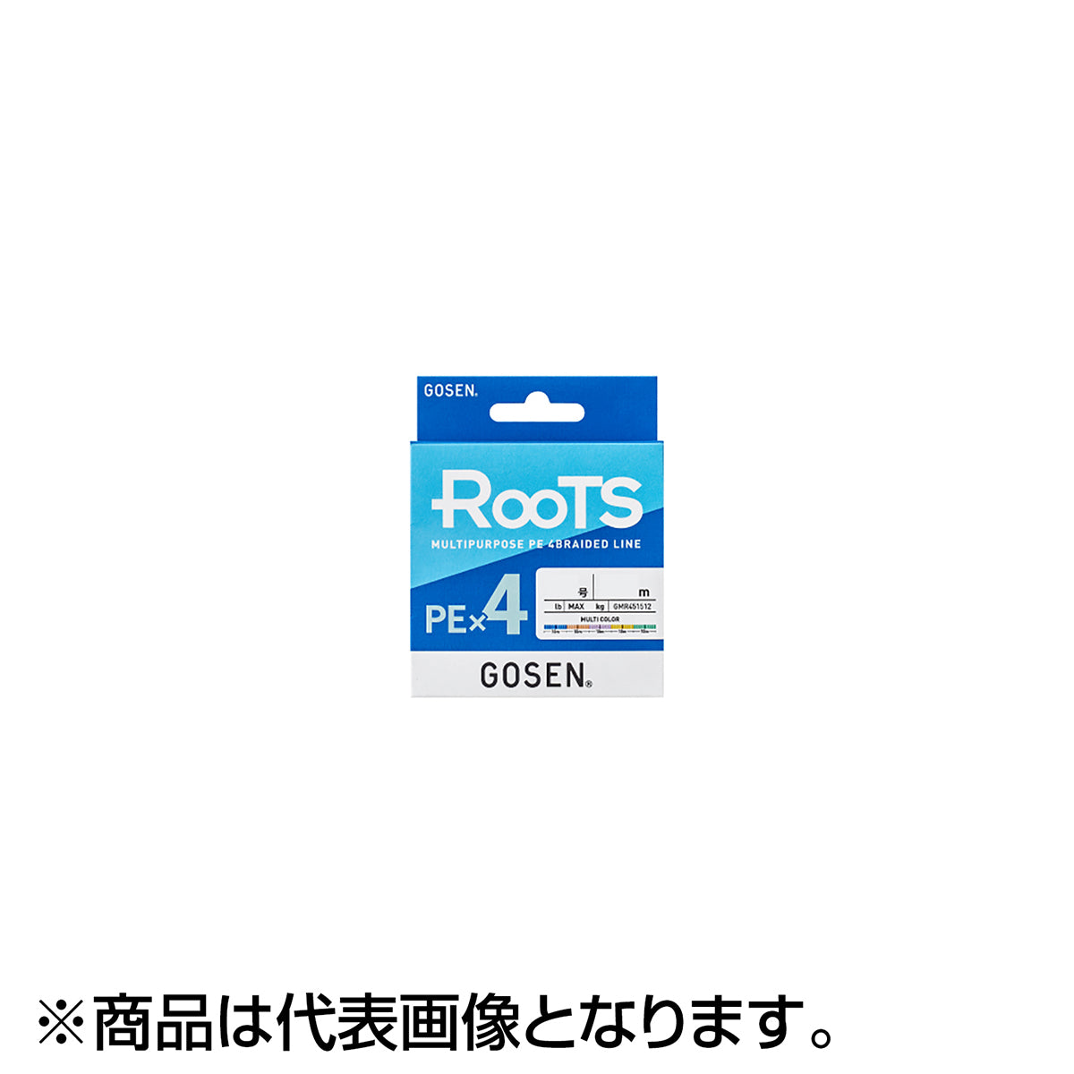 ゴーセン(GOSEN) ルーツ ROOTS PE×4 200m マルチカラー 0.6号 12lb GMR452006 [PEライン]