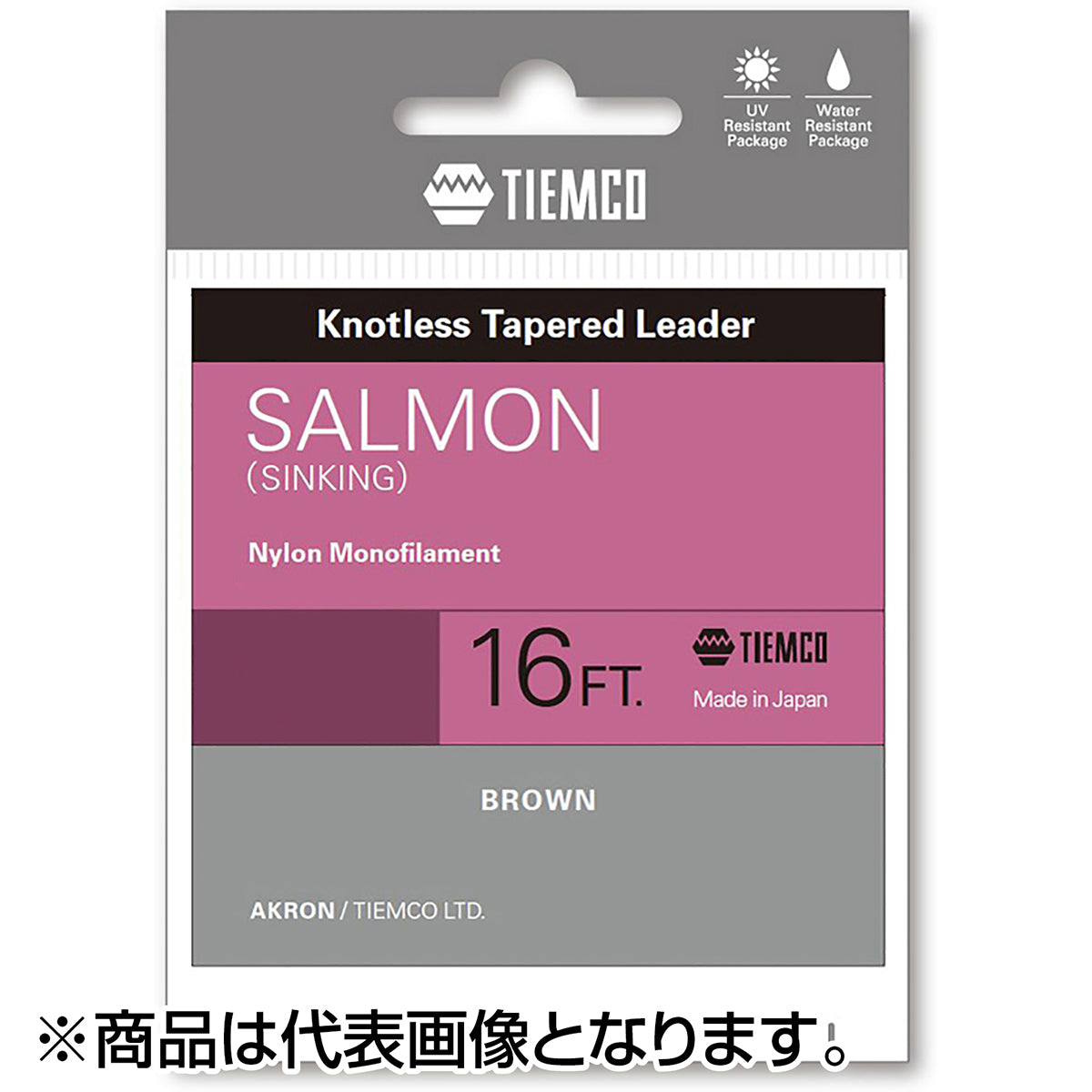 ティムコ(TIEMCO) サーモンリーダー・シンキング 16FT 2X ブラウン [ナイロン]