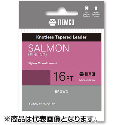 ティムコ(TIEMCO) サーモンリーダー・シンキング 16FT 2X ブラウン [ナイロン]