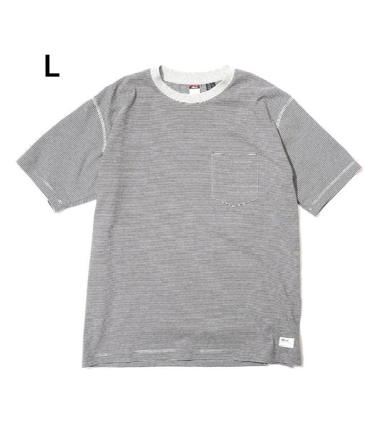NANGA MULTI BORDER TEE GRY × BLK L