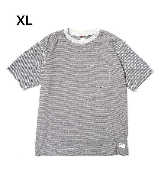 NANGA MULTI BORDER TEE GRY × BLK XL
