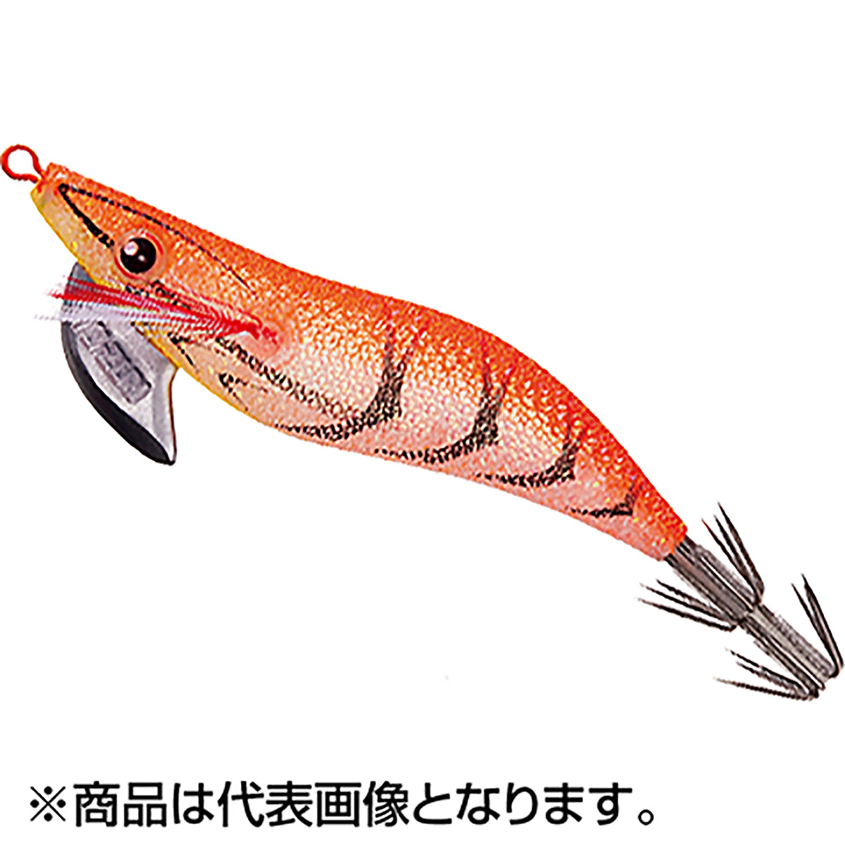 デュエル(DUEL) アオリーQ RS 1.6号 4g #10 スケルトン夜光オレンジエビ A1604-SLOE