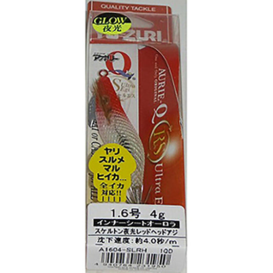 デュエル(DUEL) アオリーQ RS 1.6号 スケルトン夜光レッドヘッドアジ