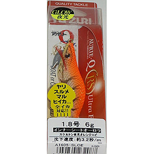 デュエル(DUEL) アオリーQ RS 1.8号 スケルトン夜光オレンジエビ