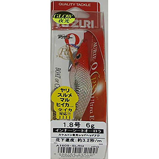 デュエル(DUEL) アオリーQ RS 1.8号 #12 スケルトン夜光レッドヘッドアジ