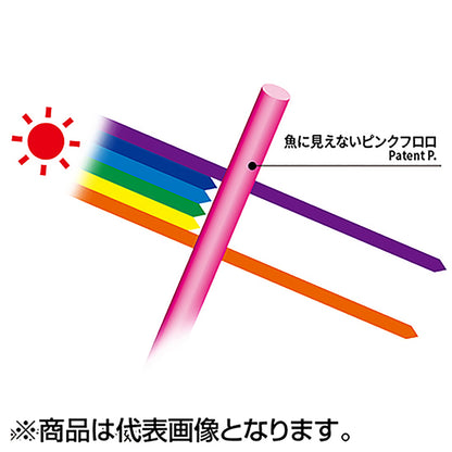 デュエル(DUEL) 魚に見えないピンクフロロ ショックリーダー 50m 7号 25Lbs ステルスピンク [フロロカーボン]