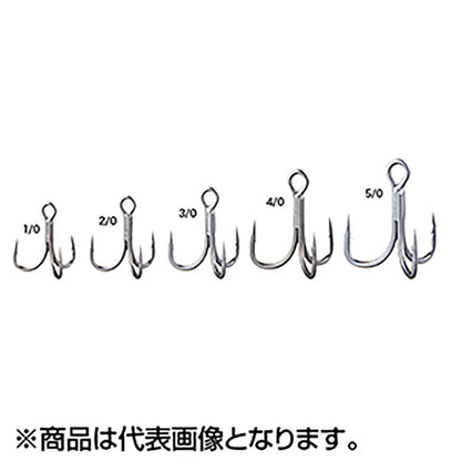 シャウト(Shout!) ストレートポイントトレブル フック33 2/0 シルバー 233SS