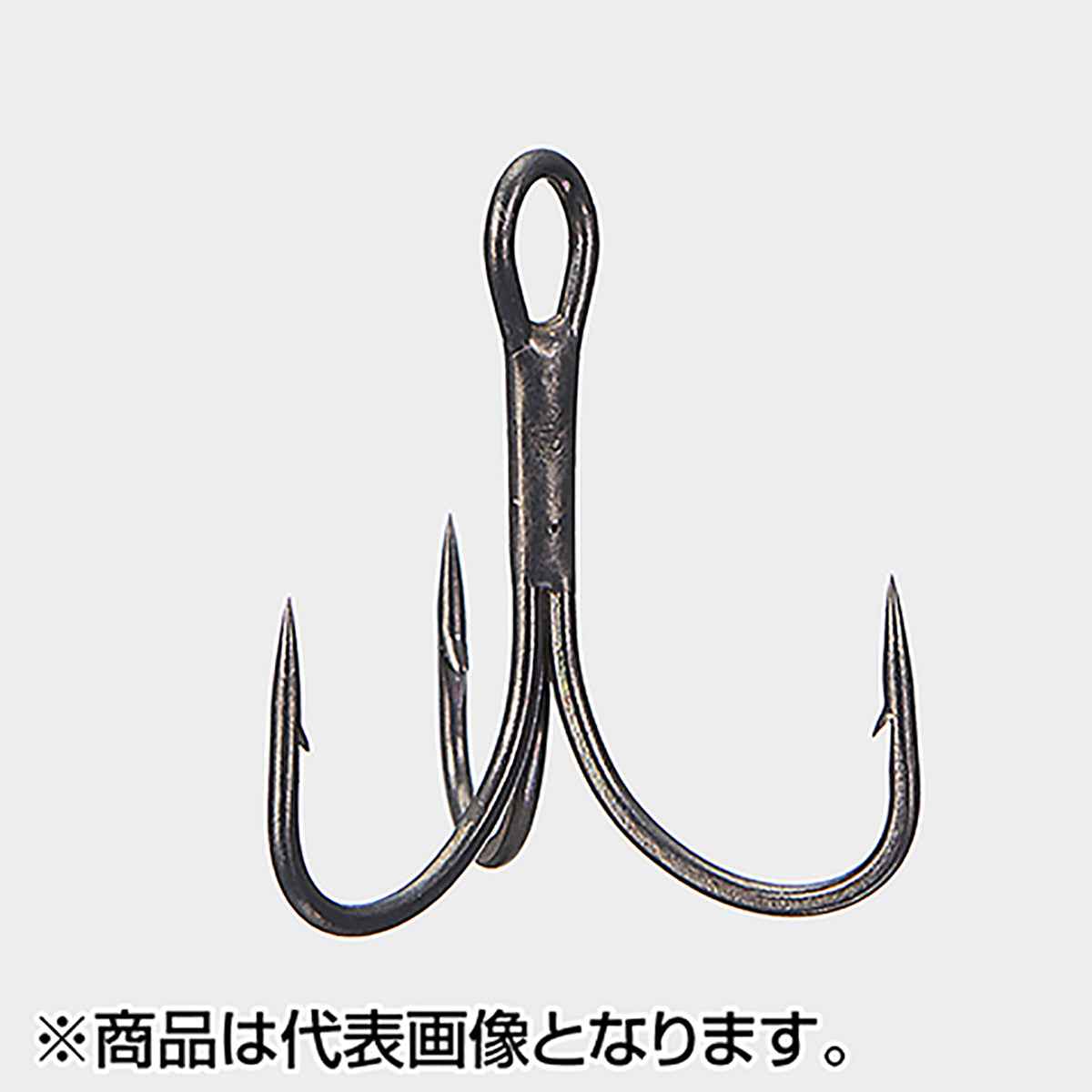 ヴァンフック(VANFOOK) ストロングファイントレブルフック バーブ付 #8 フッ素ブラック DT-38B