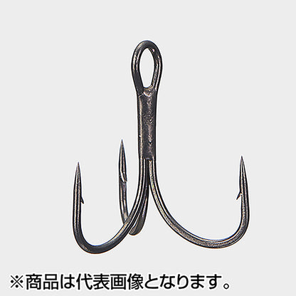 ヴァンフック(VANFOOK) ストロングファイントレブルフック バーブ付 #8 フッ素ブラック DT-38B