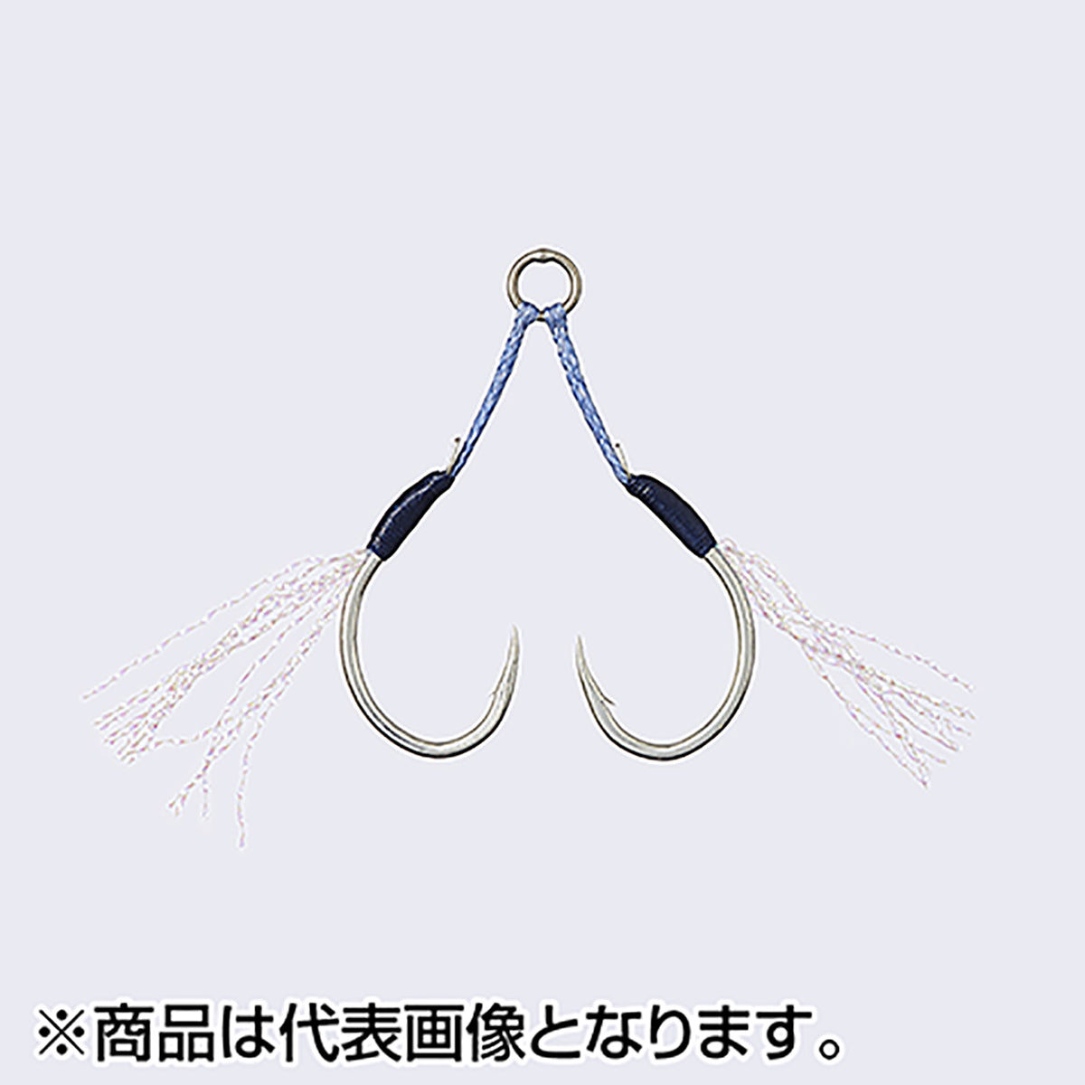 ヴァンフック(VANFOOK) マイクロジグアシスト ツイン 1.0cm ティンセル #3 シルバー MJ-03