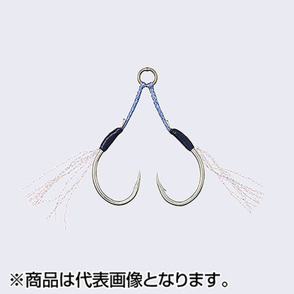 ヴァンフック(VANFOOK) マイクロジグアシスト ツイン 1.0cm ティンセル #3 シルバー MJ-03