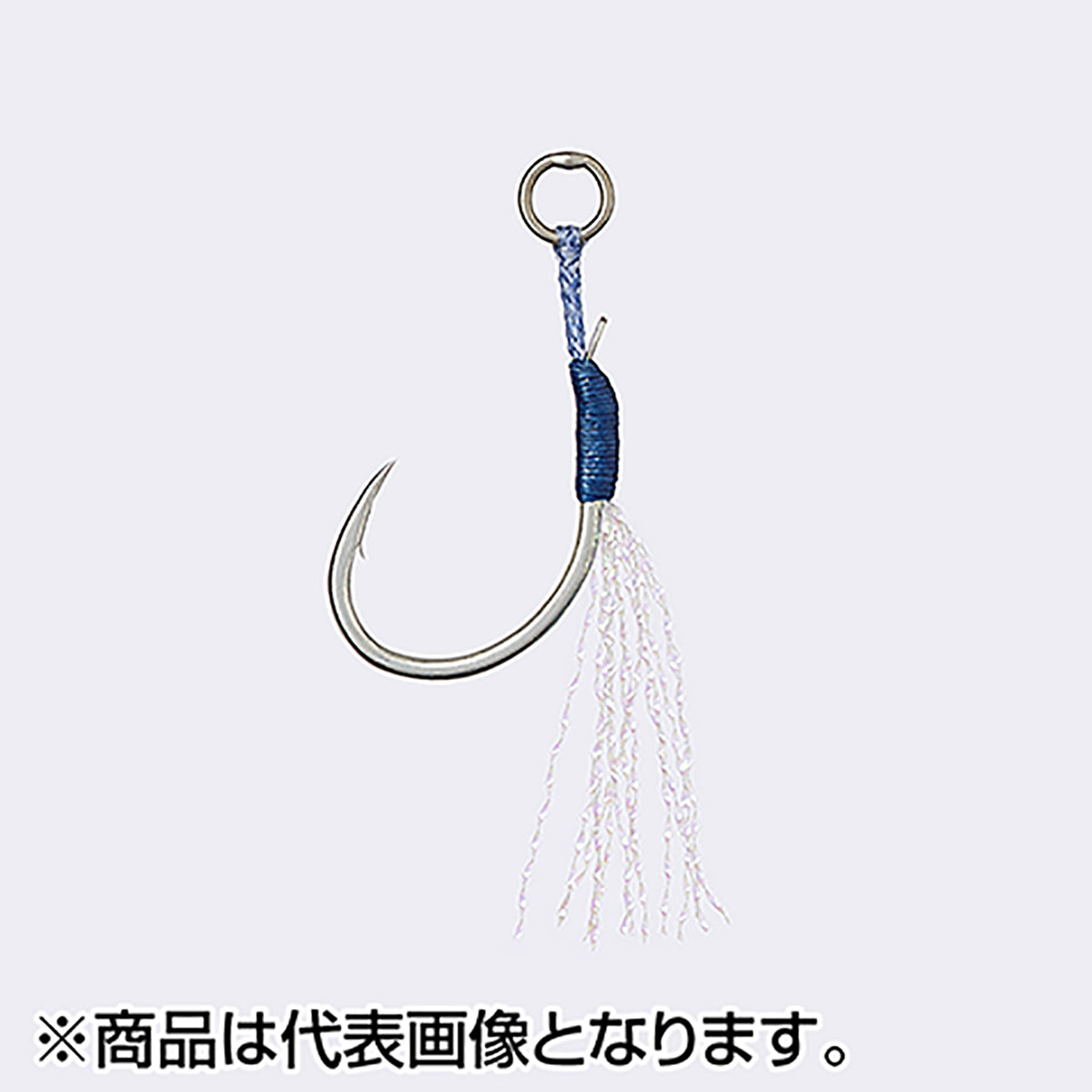 ヴァンフック(VANFOOK) マイクロジグアシスト シングル 0.5cm ティンセル #1 シルバー MJ-04
