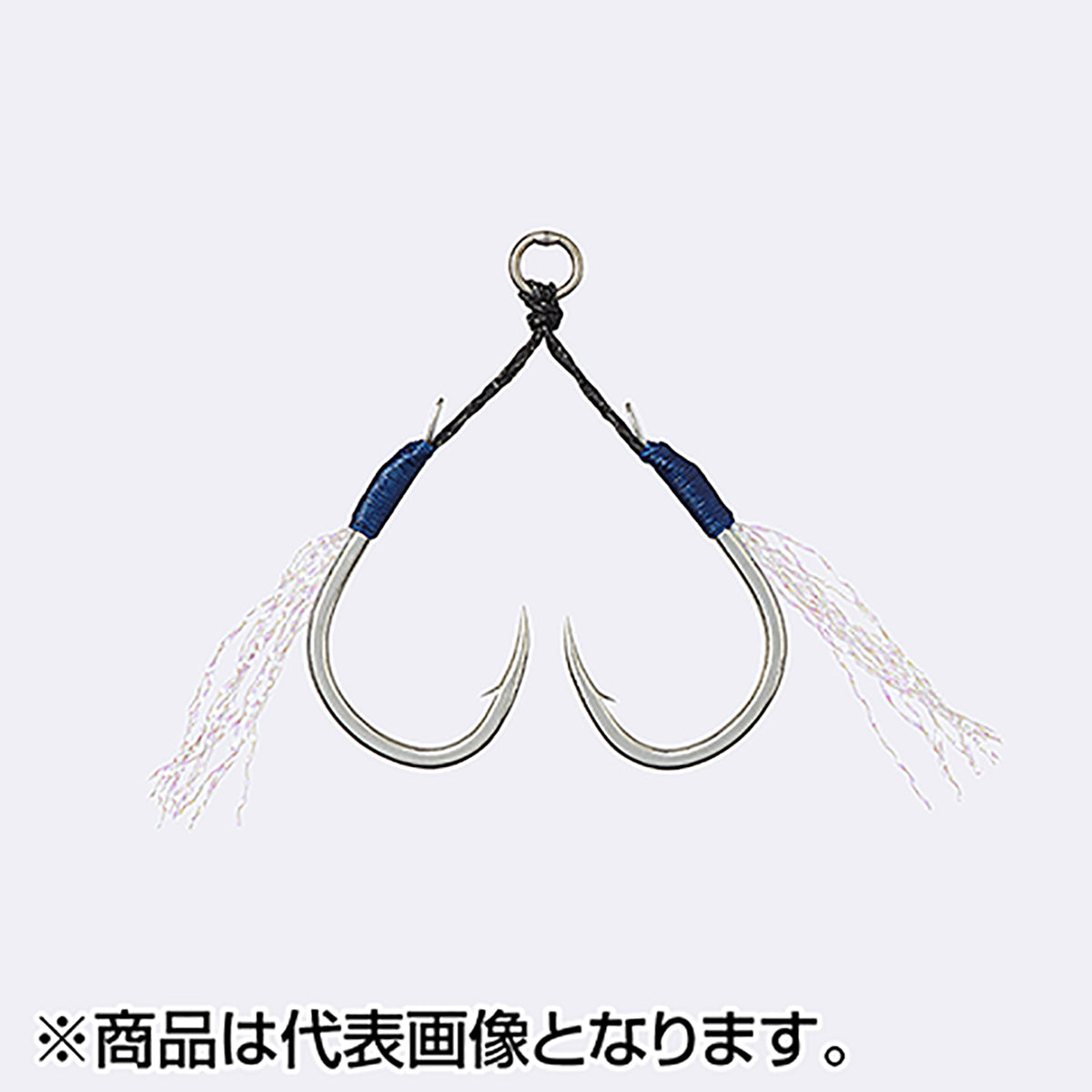 ヴァンフック(VANFOOK) マイクロジグアシストワイヤー ツイン 1.0cm ティンセル #1/0 シルバー MJW-05