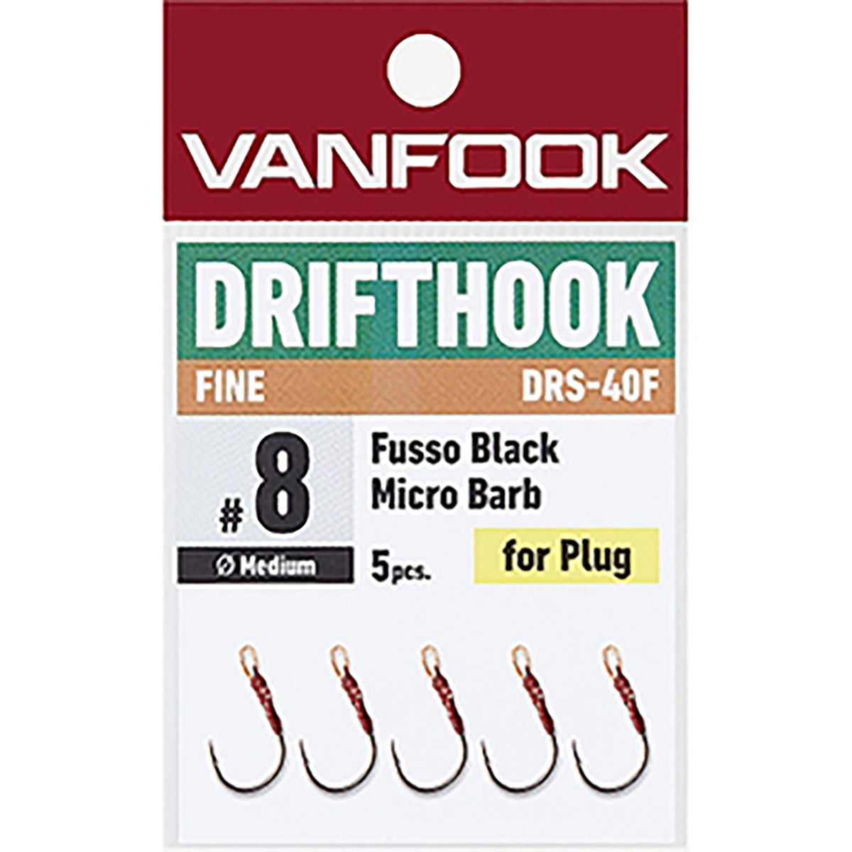 ヴァンフック(VANFOOK) ドリフトフック ファイン #8 DRS-40F
