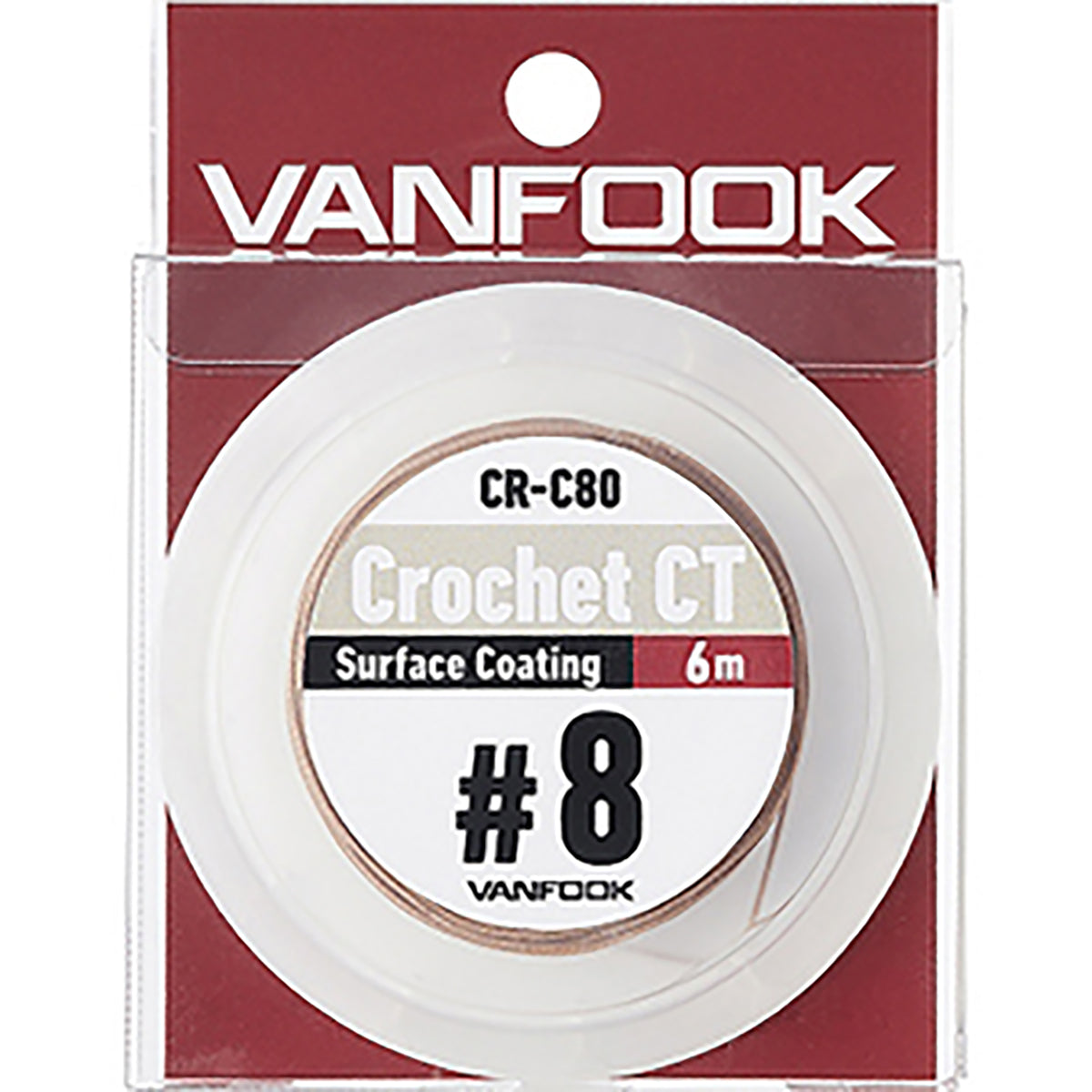 ヴァンフック(VANFOOK) クロッシェ CT サーフェイスコーティング 6m 8号 ライトブラウン CR-C80