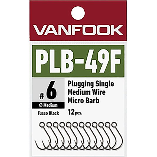 ヴァンフック(VANFOOK) プラッギングシングル ミディアムワイヤー マイクロバーブ #6 PLB-49F