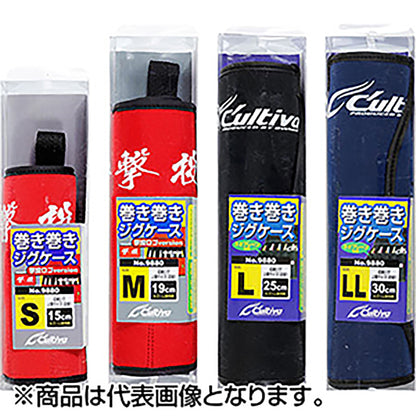 オーナー(OWNER) 巻き巻きジグケース カルティバロゴ-L ブラック 9880