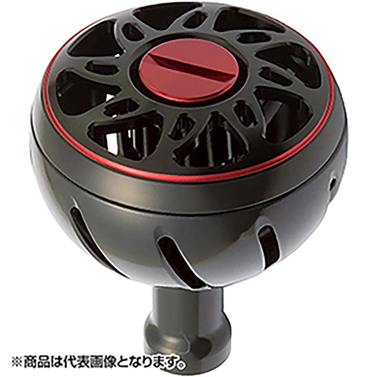 DAIWA SLP WORKS(ダイワSLPワークス) アルミラウンドノブ L ブラック  カスタムパーツ 純正