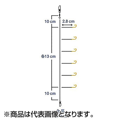 ダイワ(DAIWA) クリスティア 快適ワカサギ仕掛け KK速攻 マルチ 6本 1.5号
